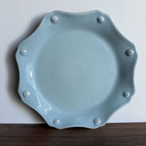 Juliska Berry & Thread Ice Blue 9" Scalloped Salad Dessert Plate Discontinued